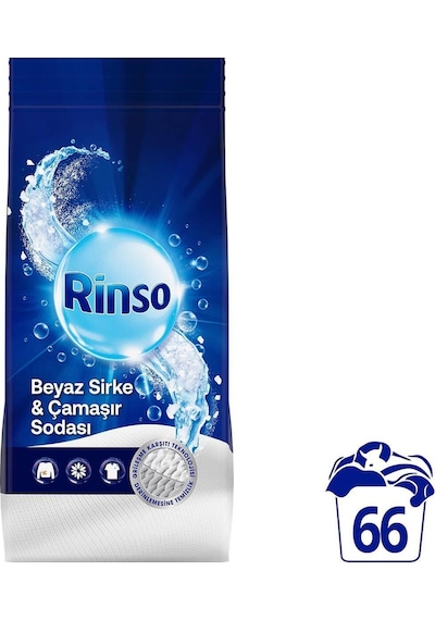 Rinso Beyaz Sirke ve Çamaşır Sodası Beyazlar için Toz Deterjan 10 KG Rinso Beyaz Sirke ve Çamaşır Sodası Beyazlar için Toz Deterjan 10 KG
