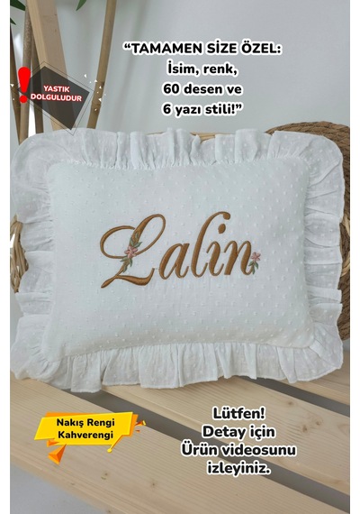 Gros Shop Müslin Yeni Doğan 4katlı Organik %100pamuk Kişiye Özgü Nakışlı Hastane Çıkış Seti-papatya Model1 Beyaz-2