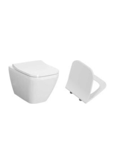 VitrA Integra Square Rim-ex Asma Klozet Ve Kapak Takımı, Beyaz Diğer