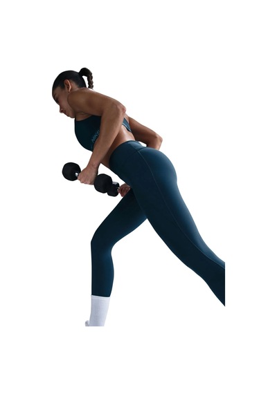 Nike Dri Fit Universa Hr 7/8 Tight Yüksel Bel Sıkılaştırıcı Kadın Antreman Taytı Petrol Yeşili Yeşil