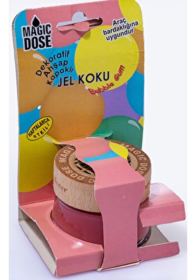 Magic Dose Dekoratif Ahşap Kapaklı Jel Koku 50ml - Sakız