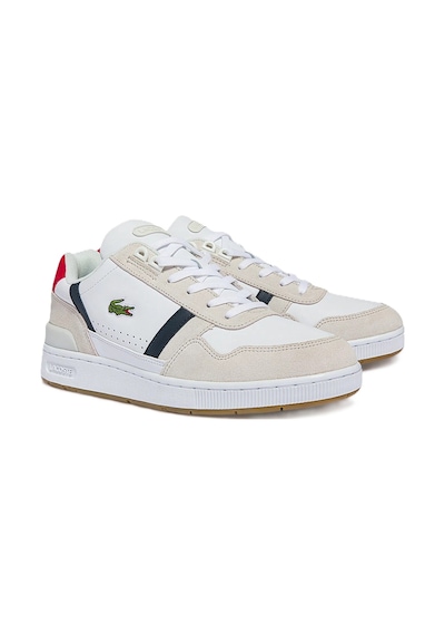 Lacoste Sport T-clip Hakiki Deri Erkek Beyaz Sneaker Beyaz