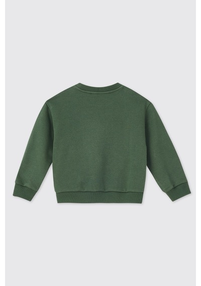Panço Erkek Bebek Bisiklet Yaka Yeşil Sweatshirt 2621BB08009