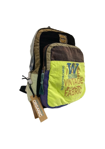 Old Cotton Cargo Kaliteli Vintage Salaş Disayn Günlük Gezi Spor Sırt Çantası Matanza Bag 30x42cm Siyah