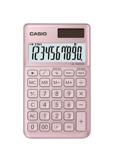Casio Sl-1000sc-pk Cep Tipi 10 Hane Pembe Hesap Makinesi Beyaz