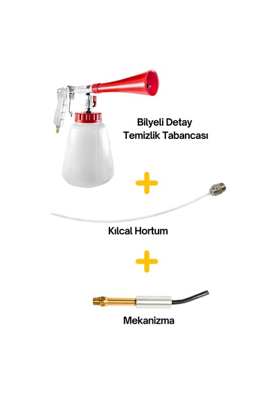 Bilyeli Detay Temizlik Tabancası - Kılcal Hortum - Mekanizma