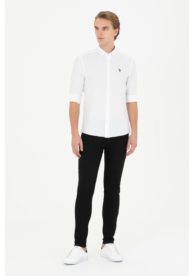 U.s. Polo Assn. Erkek Beyaz Gömlek Basic 50288629-vr013 Beyaz