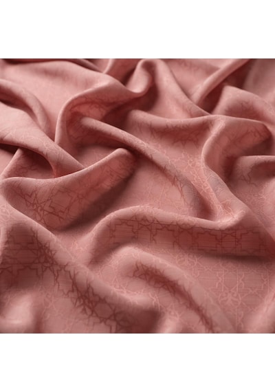 İpekevi Monogram Şal - Gül Pembe - Gül