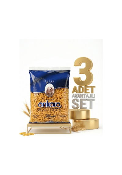 Ankara Burgu Makarna 3x500 Gr