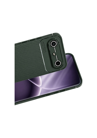 Uryport Tecno Spark Slim 5g Auto Focus Karbon Kapak - Koyu Yeşil