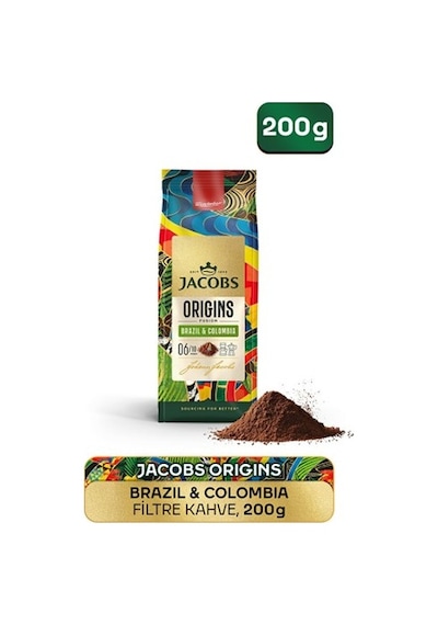 Jacobs Origins Brazil Ve Colombia Filtre Kahve 200 Gr JACOBS.024