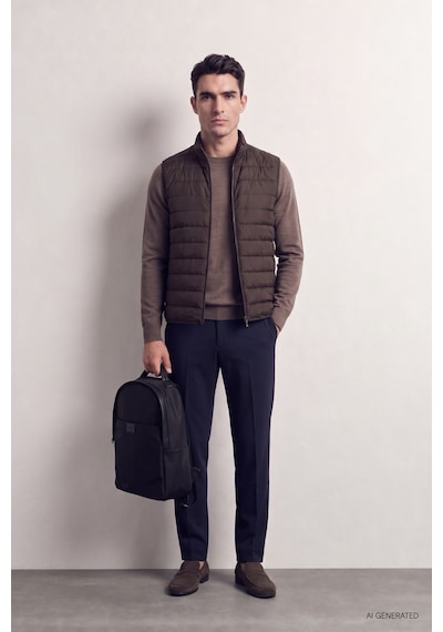 D'S Damat Ds Damat Regular Fit Kahverengi Düz Yelek Mont 7hcy70542570m Çok Renkli