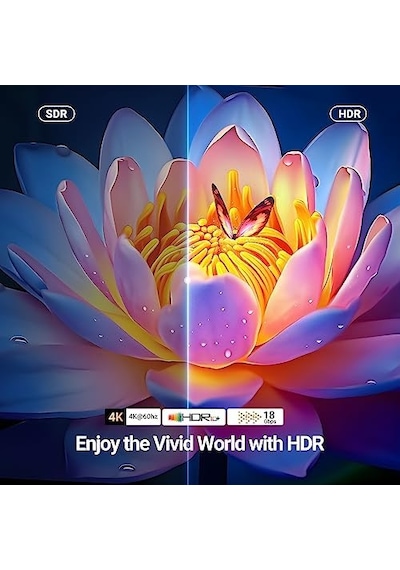 Hdmı Kablo 4k 60hz Uhd 2.0 Hdmı Arc Kablo Hdr 3d High Speed 18gbps Ethernet Altın Kaplamalı Tv Televizyon, Monitor, Blu-ray, Ps5/ps4/ps3, Xbox Series S, Soundbar 5m