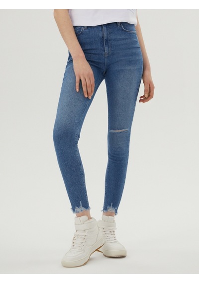 Natalie Skinny Fit Kadın Pantolon Mavi