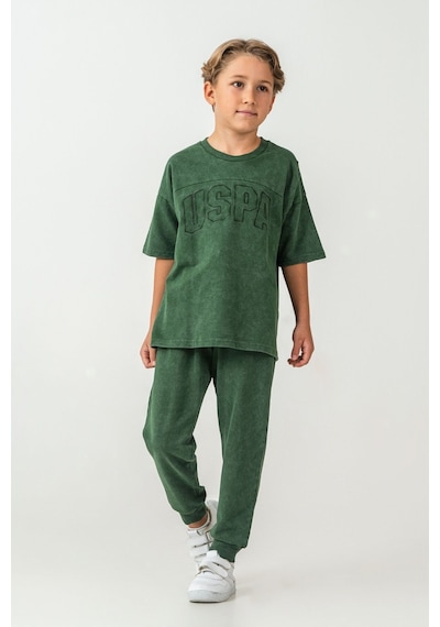 U.s. Polo Assn. Erkek Çocuk Yeşil Bermuda Takım Us2437-c-v1 Yeşil