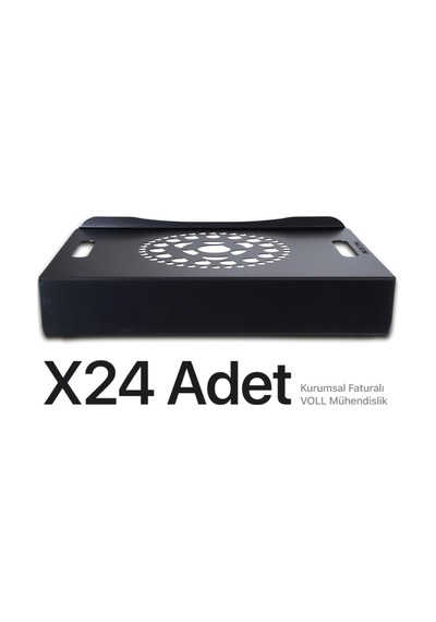 M1 24 Adet Siyah Laptop Notebook Soğutucu - Ofis İçin İdeal