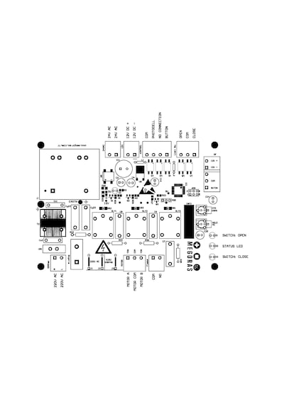 Megoras Adc102 Otomatik Kapı Kontrol Kartı 2 Kumandalı Set