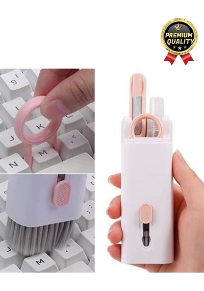 Çok Fonksiyonlu Silikon Uçlu 7 İn 1 Bilgisayar Ekranı Kulaklık Airpods Klavye Telefon Temizleme Kiti