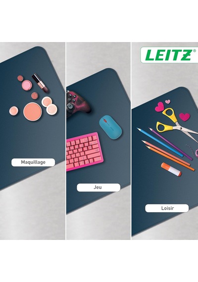 Desk Mat 40x80 Cm Koyu Mavi Beyaz - Çok Renkli