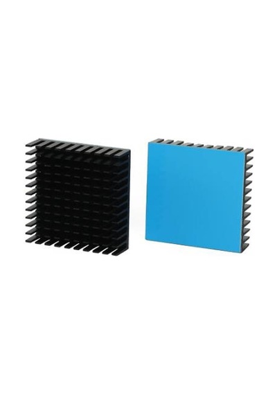 Alüminyum Soğutucu Heatsink 40x40 Peltier Uyumlu Termal Çift Taraflı Bantlı