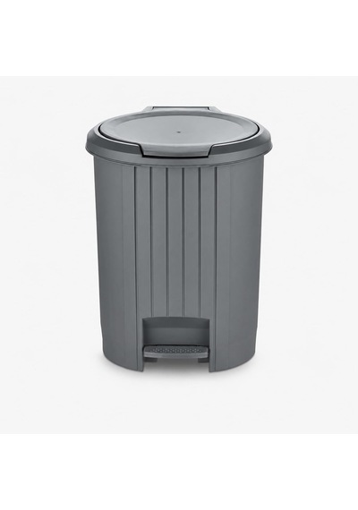 Bas Aç Mekanizmalı Pedallı Çöp Kovası, Banyo Ve Mutfak İçin Çok Amaçlı Plastik Çöp Kutusu, Renk Varyasyonlu Pratik Ev Tipi Atık Kovası Gri Çok Renkli