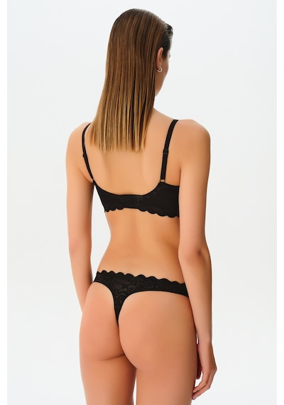 Suwen Invisible Soft Dantelli String Külot Sw5988012 Siyah