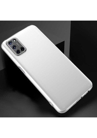 Oppo Reno 4 Kılıf Zore Kamera Korumalı Süper Silikon Kılıf Renksiz