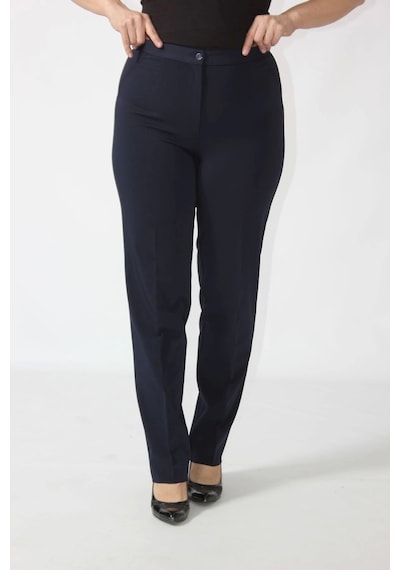 Moda Berray 2555 Gizli Cep Modeline Sahip Büyük Beden Pantolon Lacivert Lacivert