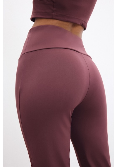 Defacto Esnek Kumaş Aırtech Flare Fit Yüksek Bel Beli Saran Sporcu Pantolon C9192ax26aubr93 Bordo-br93