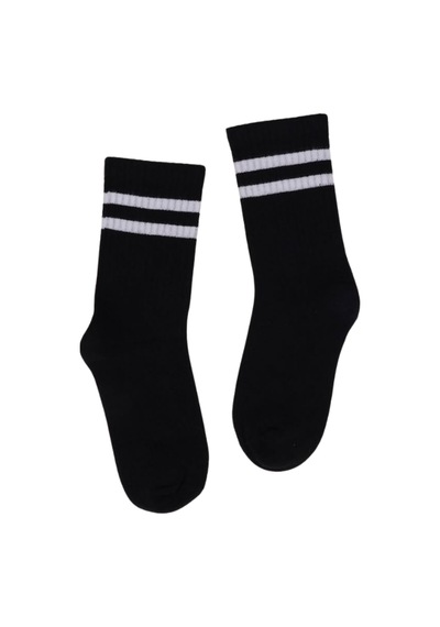 Katamino Çocuk Çorap Soket 3 Çift Unisex Beyaz-siyah-siyah-2138 Siyah