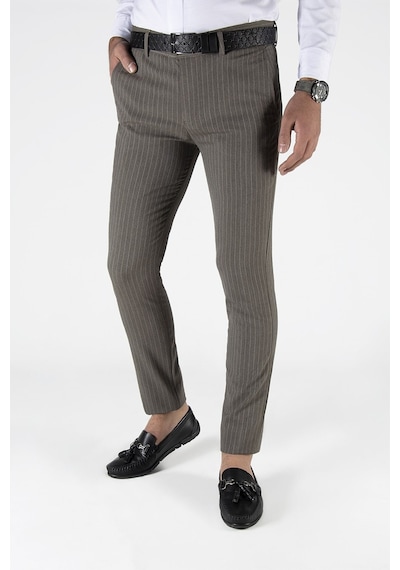 Terapi Men Erkek Slim Fit Dik Çizgili Italyan Kesim Keten Pantolon 21k-2200420-2 Kahve Kahverengi Terapi Men Erkek Slim Fit Dik Çizgili Italyan Kesim Keten Pantolon 21k-2200420-2 Kahve Kahverengi