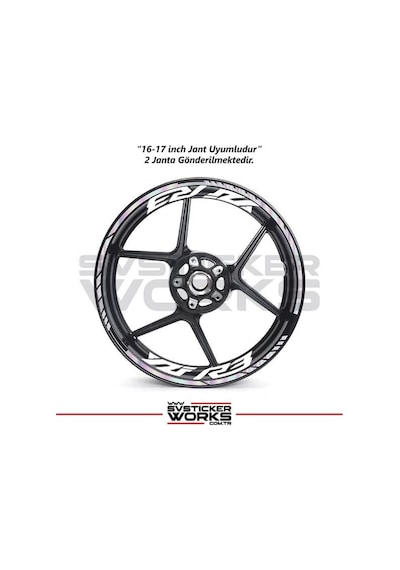 Yamaha Yzf-r3 Yazılı Jant Sticker Dış Ve İç Set Sticker Jant Şeridi Hologram 99811102