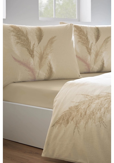Özdilek Ranforce Kışlıkflanel-miscanthus Krem-çift Kiş.nev.takımı