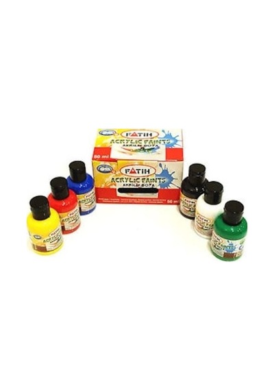 Fatih Akrilik Boya 75 Ml 6 Renk Pastel 6 Lı