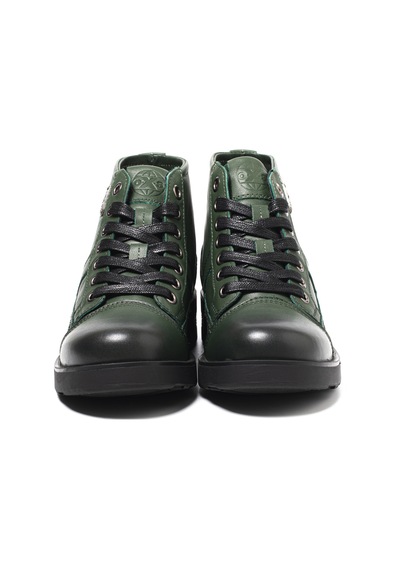 Military Green Bot Erkek Oxm003613 Oxs Frank 0036 Mıd M Leather Mıl.green Military Green