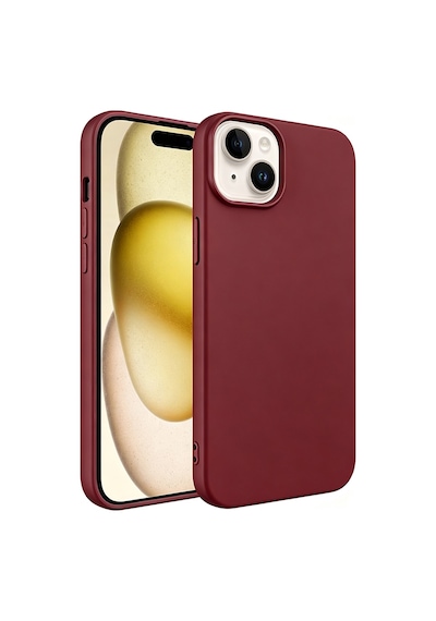 iPhone 15 Kılıf Lansman Kapak Lsr Mürdüm