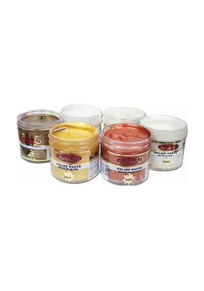 Artebella Metalik Rölyef Pasta ARPM0001 50 cc 6'Lı Set-1