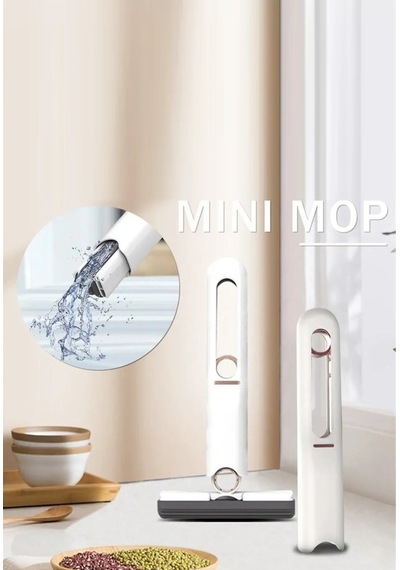 Taşınabilir Mini Mop Kendinden Sıkmalı Mini Temizlik Büyüsü Islak Ve Kuru Kullanım Temizlik Mini Mop Diğer