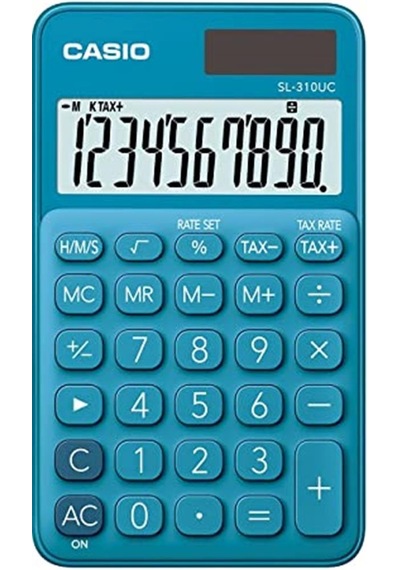 Casio Sl-310uc-bu Cep Tipi 10 Hane Mavi Hesap Makinesi Beyaz