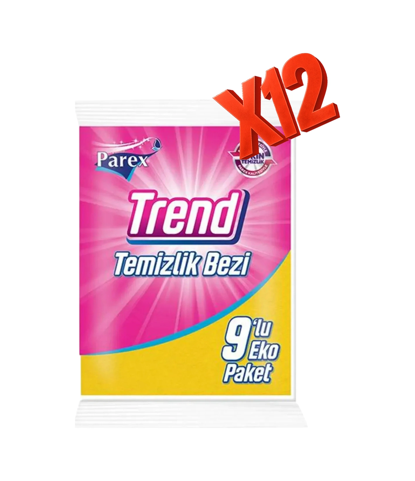 Trend 9'lu Temizlik Bezi Onikili Paket Diğer
