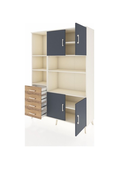 Hyperion Dolap 8 Raflı 4 Çekmeceli 4 Kapaklı 132x44x195 Aytaşı-antrasit/çam Antrasıt/atlas Çam Hyperion Dolap 8 Raflı 4 Çekmeceli 4 Kapaklı 132x44x195 Aytaşı-antrasit/çam Antrasıt/atlas Çam