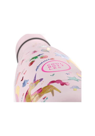 Cool Bottles The Kids Bottle Funny Unicorns Pipetli Termos Suluk Çok Renkli