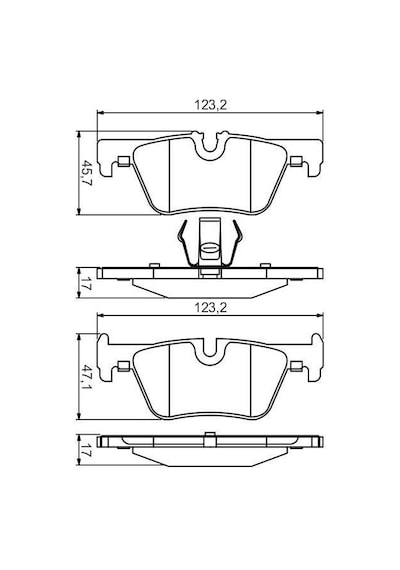Bmw 1 Seri F20 118I Arka Fren Balatası 2012-2019 Bosch