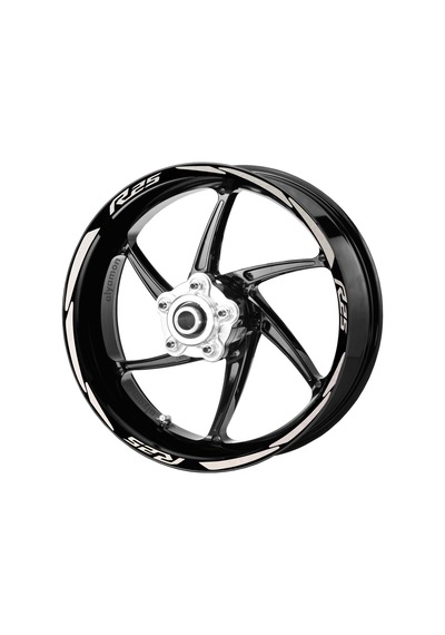 Deeb Yamaha R25 Jant Şeridi Reflektif Beyaz Beyaz Model S