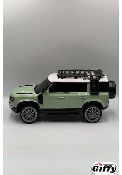 Oyuncak Full Fonksiyon Uzaktan Kumandalı Şarjlı Led Işıklı Defender Model Araba Drift Atan Off Road Yeşil