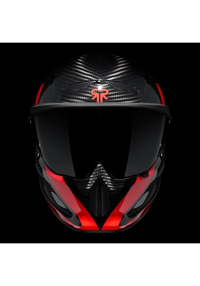 Ruroc At4.0 Track Rosso Kapalı Kask Siyah - Kırmızı