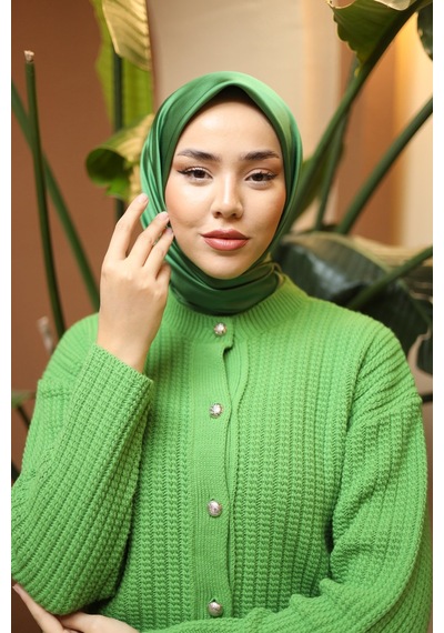 Silk Home Düz Micro Saten Eşarp 28011-14 Siyah