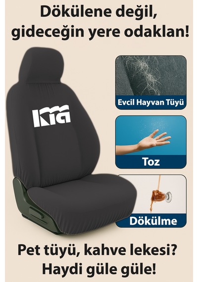 Her Mevsim Rahatlik Sunan Kia Ceed İle Uyumlu Oto Koltuk Kilifi İle Aracinizda Ferahlik Siyah