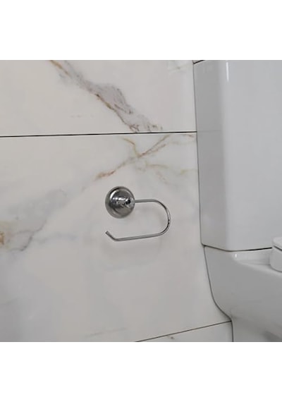 Yapışkanlı Tuvalet Kağıtlık Aparat Kapalı Wc Kağıt Standı Bez Havluluk Paslanmaz Metal Sağlam Krom Diğer