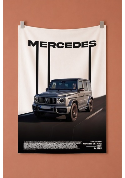 Mercedes G63 Dekoratif Duvar Örtüsü Duvar Halısı Reaste